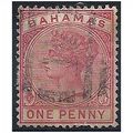 Bahamas 1884 SG47 1d Pale Rose Fine Used