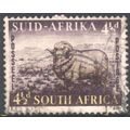 South Africa 1953 - SG146 - 4½p purple/yellow -...