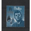 Malta.SG372 1s 6d President Kennedy and Memoori...
