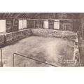 Vintage B&W Postcard - Mosaic Chedworth Roman V...