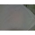Knitted throw white lined flower accent Made in...