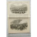1847 engravings St. George's Pier, Liverpool & ...