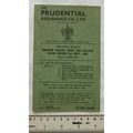 1956 Prudential Assurance premium receipt book ...
