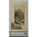 Vintage: Greetings card - castle ruins