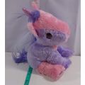 pink and purple unicorn horse stuffed plush ani...