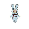 Animals "WHITE RABBIT" Collectable Badge / pin ...