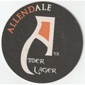 BEER MAT - ALLENDALE BREW CO - ADDER LAGER - (C...