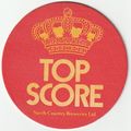 BEER MAT - NORTH COUNTRY BREWERIES - TOP SCORE ...