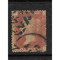 GB 1858 QUEEN VICTORIA 1d RED PLATE 216 OF USED...