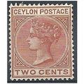 Ceylon 1899 SG256 2c Pale Orange-Brown Mounted ...