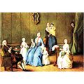 Colour Postcard - A Venetian Family by Longhi