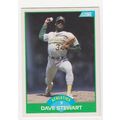 1989 Score Dave Stewart baseball card #32 – Ath...