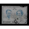 BELGIUM 1985 ROYAL SILVER WEDDING 12F GREY SG 2...