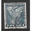 CHILE 1934 AIR 1p GREY FOKKER SG244 FINE USED#