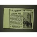 1907 The University of Chicago Ad - Summer Quarter