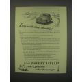 1949 Jowett Javelin Car Ad - Easy with that throttle