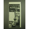 1944 Myers's Jamaica Rum Ad - The best Rum Cocktails are made with Myers's