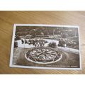 1931 fr real photo Postcard -Floral Clock Swans...
