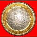FLORA: FINLAND ★ 5 EURO 2012 BI-METALLIC UNC MI...