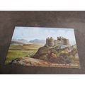 Valentines Postcard -Harlech Castle & Snowdon -...
