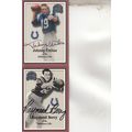 JOHNNY UNITAS & RAYMOND BERRY AUTO 2000 BALTIMO...