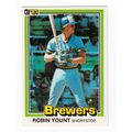 1981 Donruss Robin Yount baseball card #323 –HO...