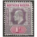 Northern Nigeria 1902 SG11 1d Dull Purple & Car...