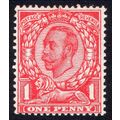Sg349 1d bright scarlet wmk muti RC mint never ...
