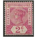 British Honduras 1891 SG52 2c Carmine-Rose Moun...