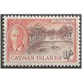 Cayman Islands 1950 SG144 1/- Brown & Orange Mo...