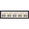 2258 13c Police Wagon Very Fine MNH Dry Gum PNC...