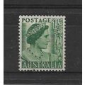 Australia.SG236 1 1/2d Queen Elizabeth (Green)....