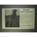 1910 Geo. B. Lambert Parsons Trench Excavator N...