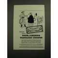 1947 Bank of America Travelers Cheques Ad - Alw...