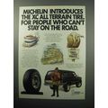 1987 Michelin XC All Terrain Tire Ad - Stay on the Road