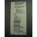 1989 National Trust for Historic Preservation Ad