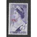 COOK ISLANDS 1967 15c on 1s.6d QUEEN ELIZABETH ...