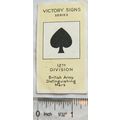 1928 Morris's card Victory Signs 16 12th Division