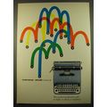 1961 Underwood Olivetti Lettera 22 Typewriter Advertisement
