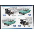 FORD, 100 YEARS IN AUSTRALIA, BOOKLET PANE OF 4...