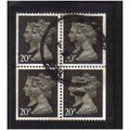 1990 GB DEFINIVE QUEENS BLOCK 20P F/U SG-1469L
