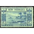 New Hebrides KGVI 1938 Gold Currency 2F Blue Mo...