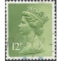 GB, Queen Elizabeth Machin, light green 1980, 1...