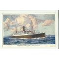 Anchor Line SS CALIFORNIA Art Postcard (Company...