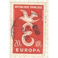 France 1958 - SG1397 - 20f red - Europa - used