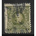USA 1903 15c OLIVE GREEN CLAY SG 315 FINE USED