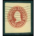 Used U412 2c George Washington Fine Cut Square ...