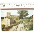 1991 postcard Church & Central Gardens Ingleton