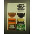 1988 Folgers Coffee Crystals Ad - Looks So Dark and Rich