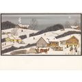 Albert Manser Winter Swiss Painting Postcard